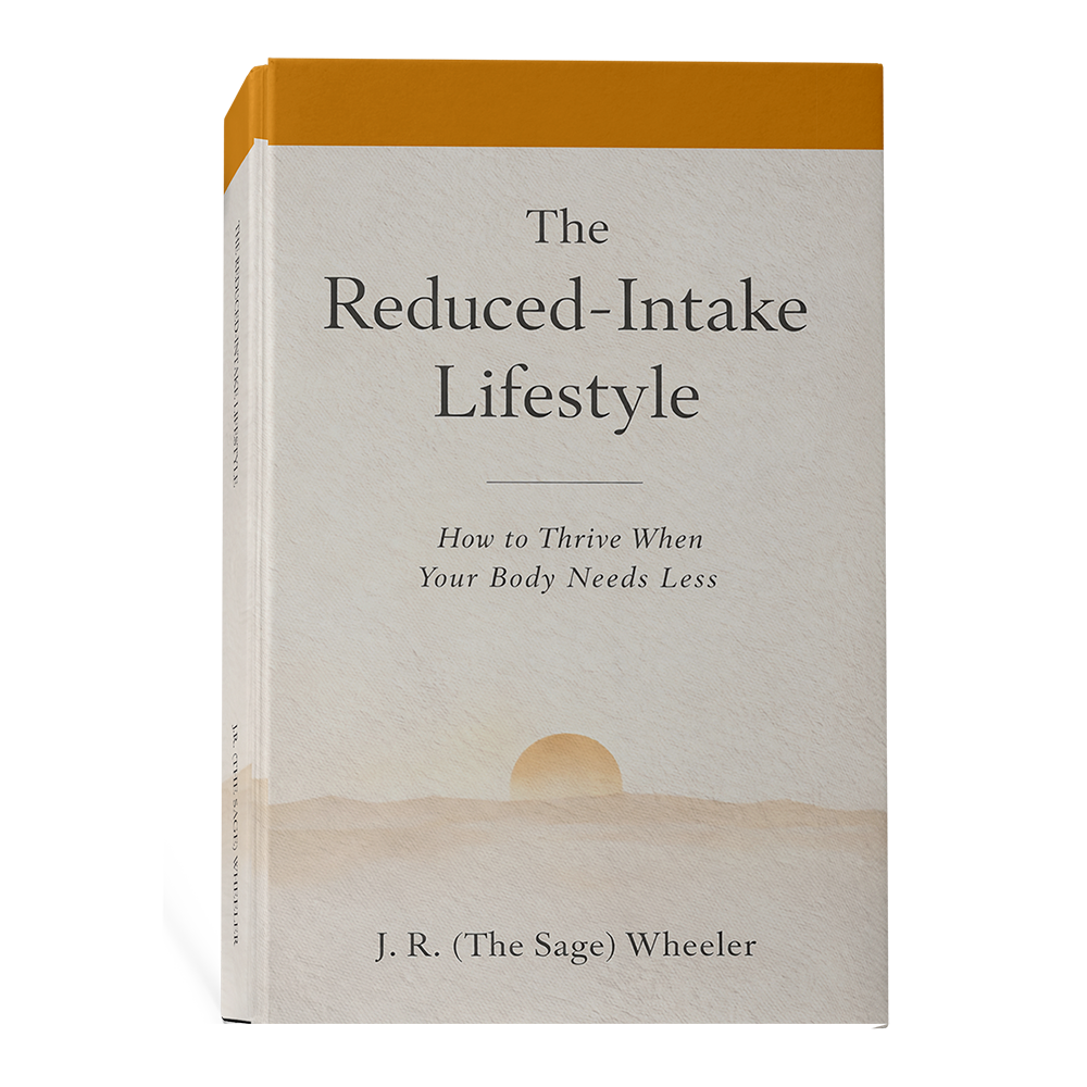 The Reduced-Intake Lifestyle e-book mockup by J.R. Wheeler