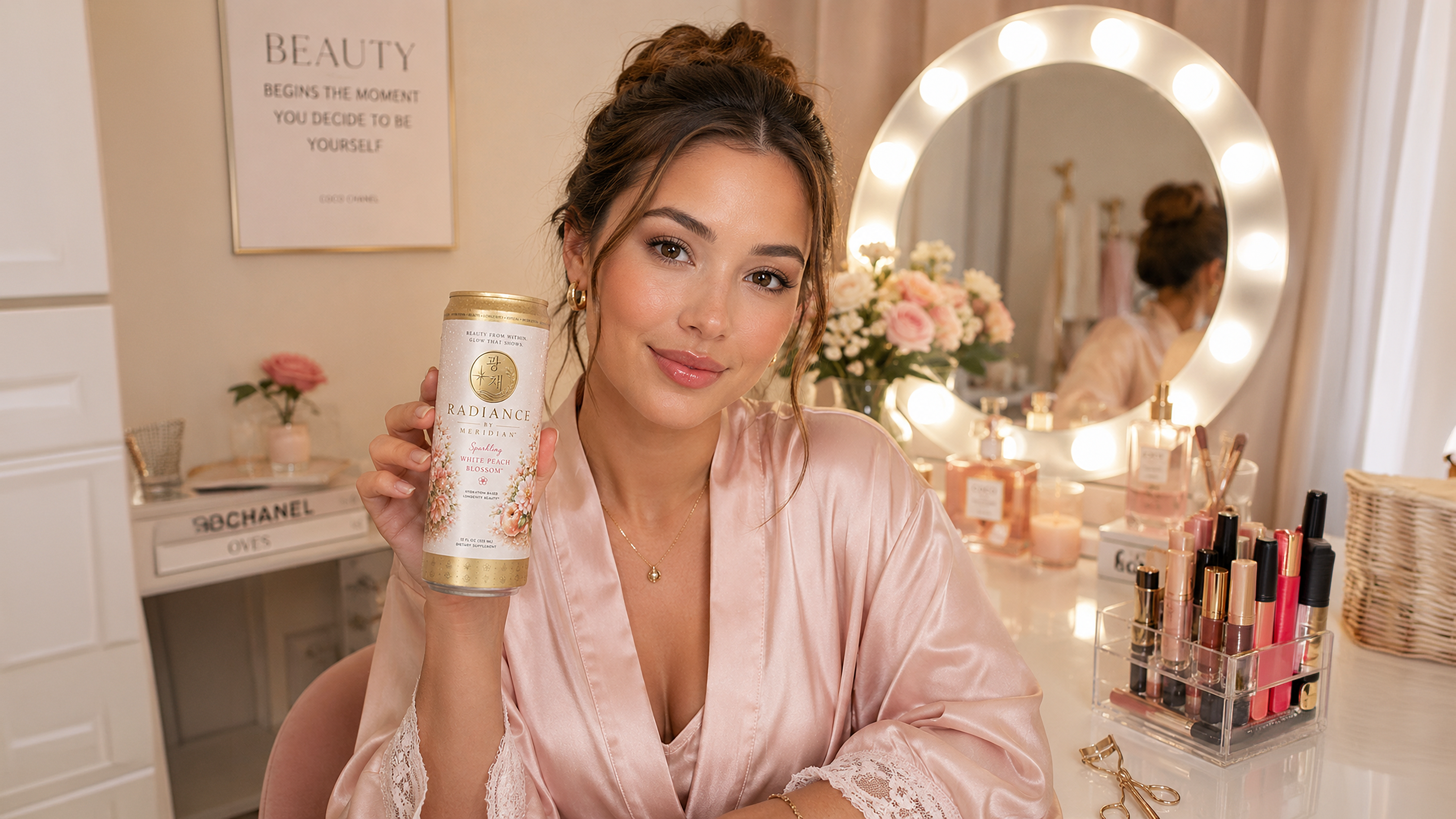 Radiance by Meridian as part of a beauty ritual
